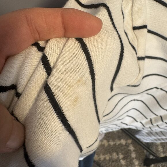 FUC Torrid Sz. 1 Knit Blazer White with Black Stripes Casual Lightweight - Picture 8 of 8